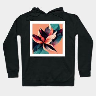 unic Flower Art Illustration Abstract Pattern Floral Graphics designs Hoodie